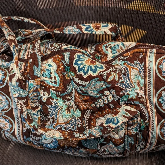 Vera Bradley | Bags | Vera Bradley Brown And Blue Paisley  display picture 1